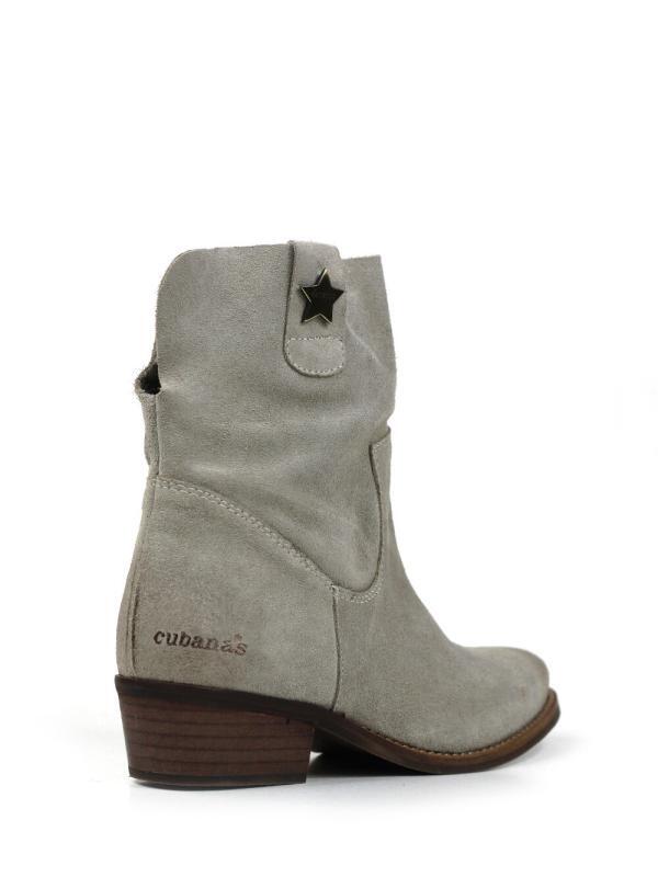 Bota Bell Camurça Cinza