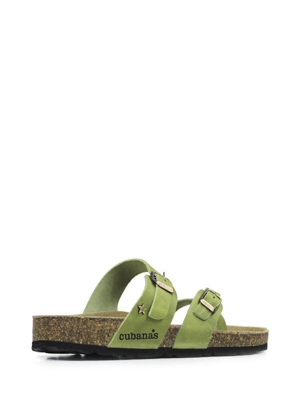 Sandália Comporta Pele Verde