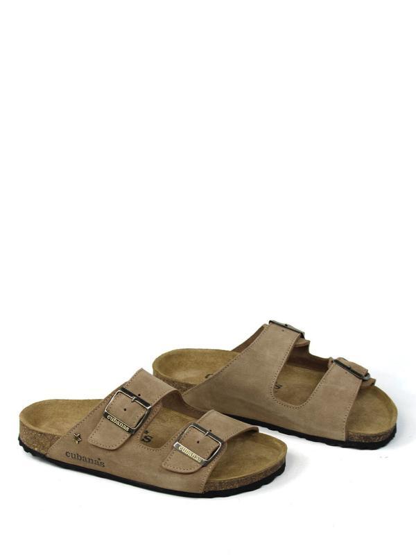 Sandália Comporta Camurça Beige