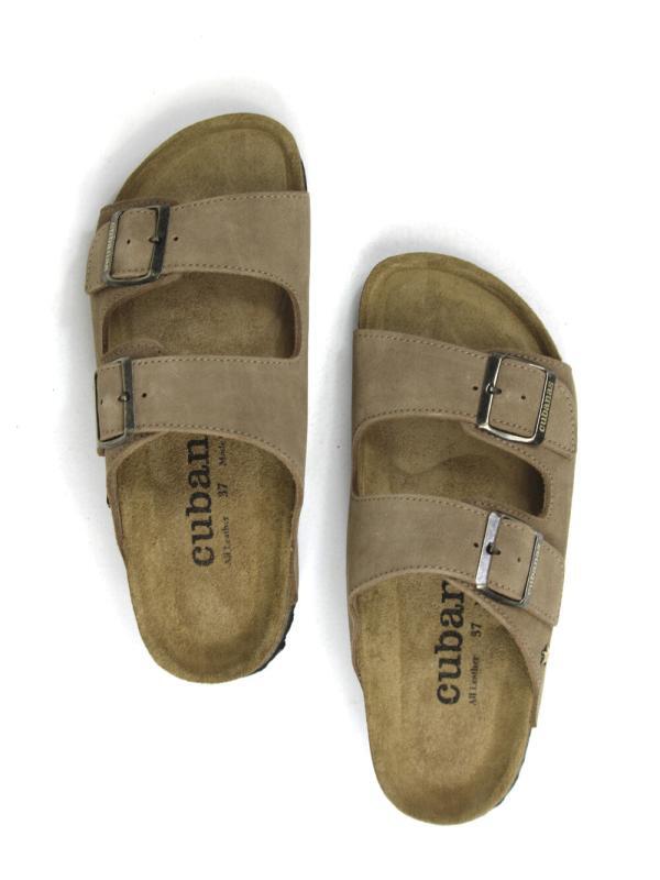 Sandália Comporta Camurça Beige