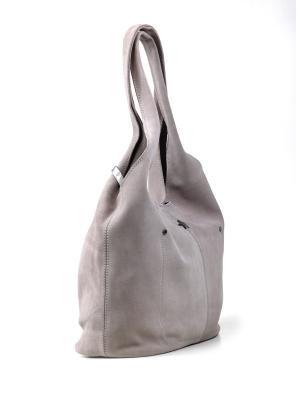 Mala de Ombro Shopper em Camurça Cinza
