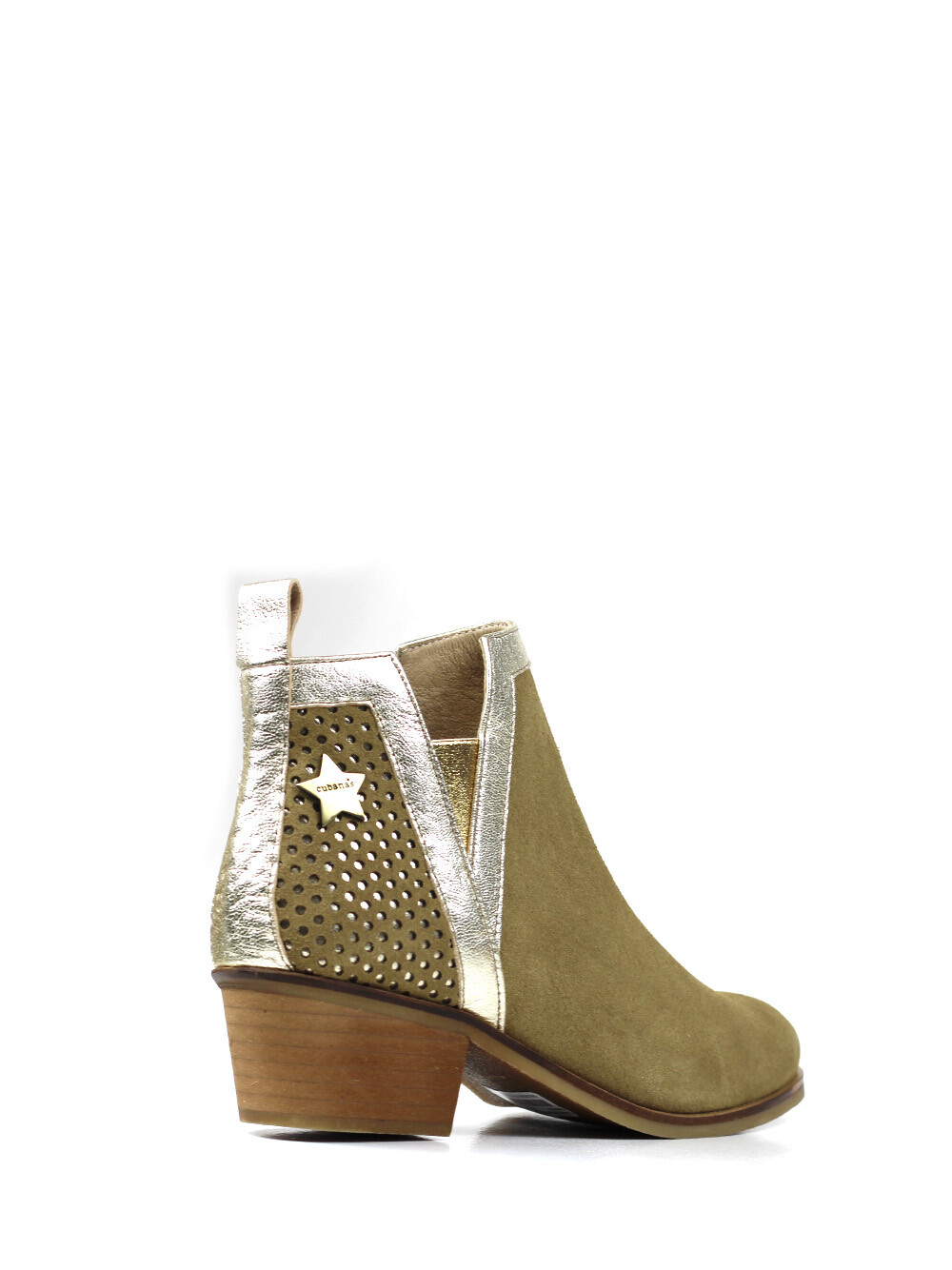 Gold suede boots sale