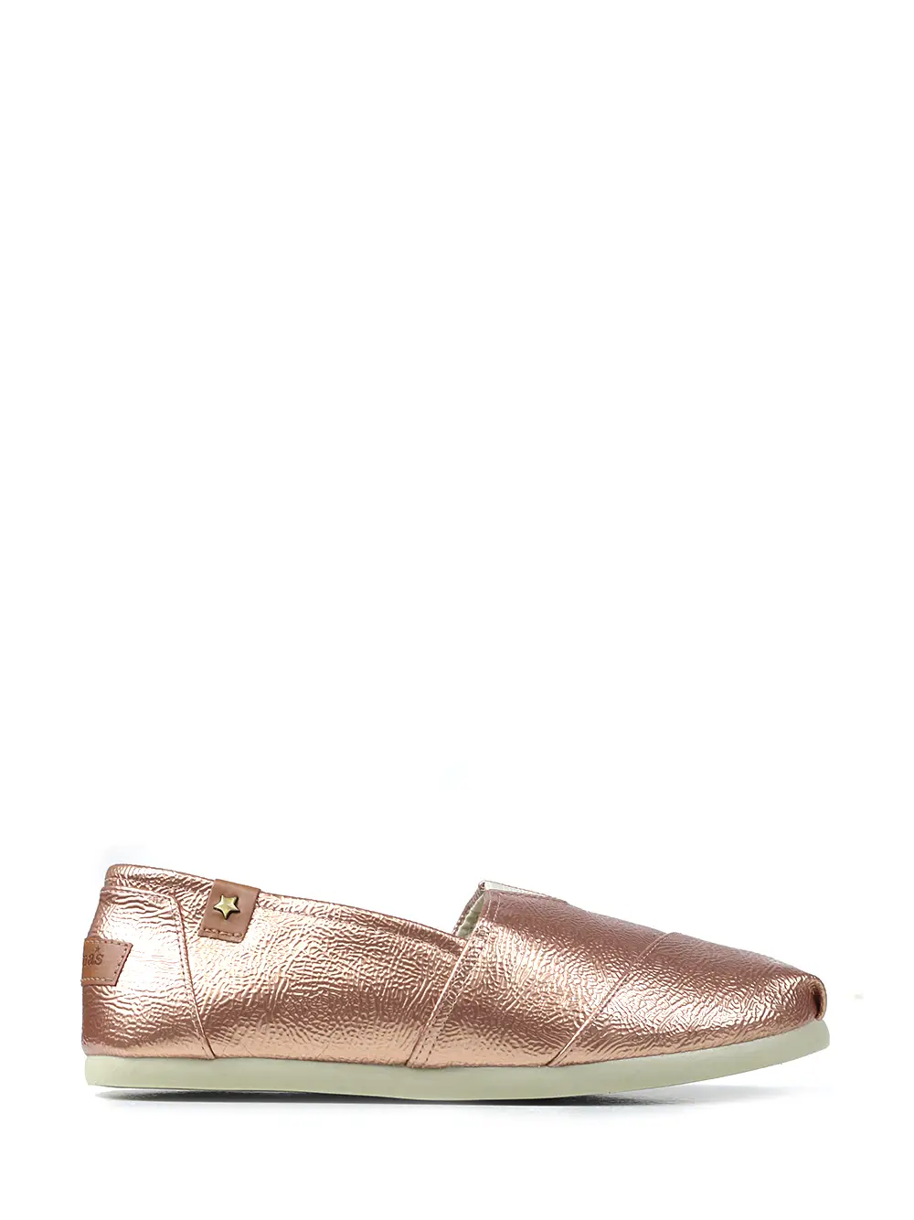 Espadrilles in Metallic Pink Leather - Cubanas Shoes