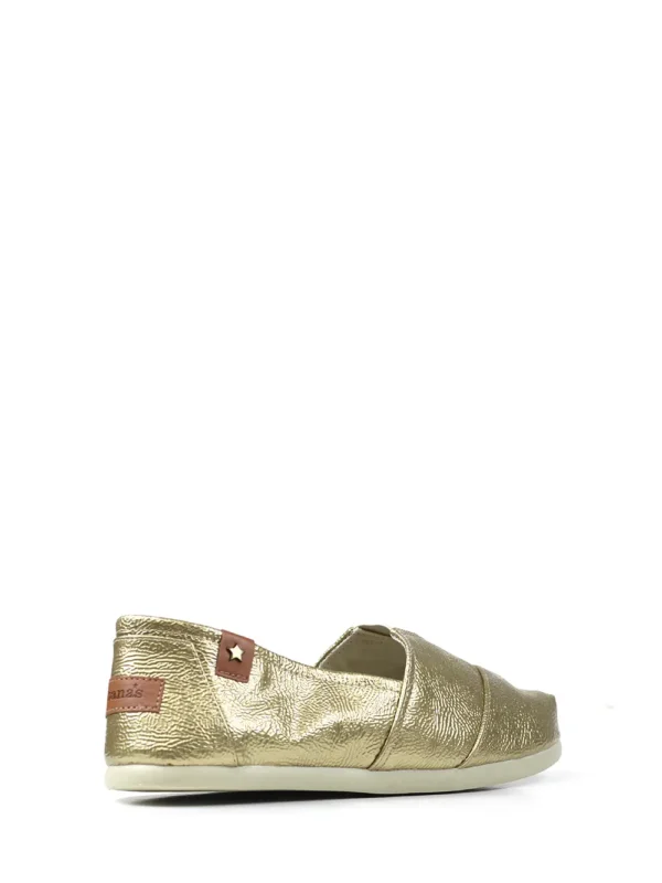 Espadrilles in Golden Leather - Image 3
