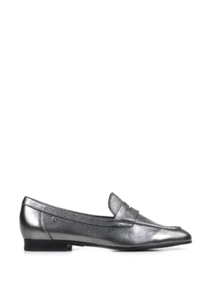 Loafer em Pele Prata