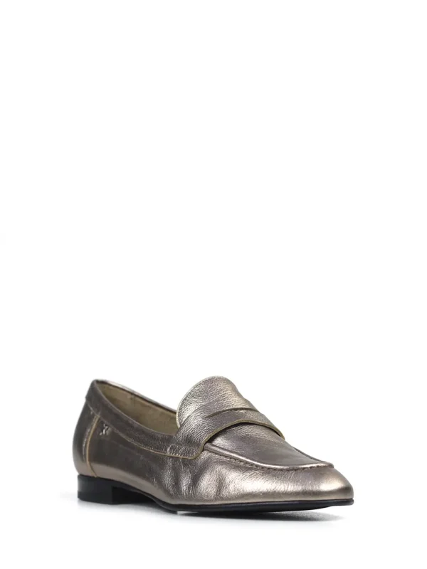 Loafer em Pele Dourada