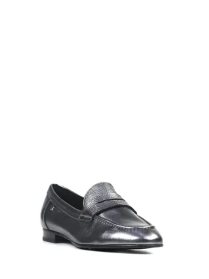 Loafer em Pele Prata