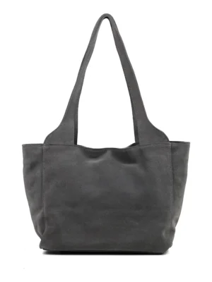 Mala Shopper em Camurça Cinza