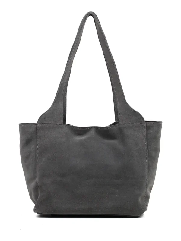 Mala Shopper em Camurça Cinza