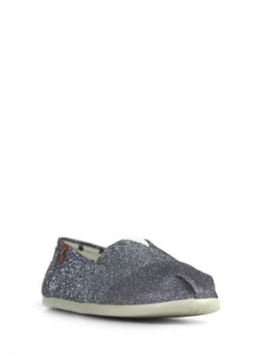 Alpergata em Tecido Prata com Glitter