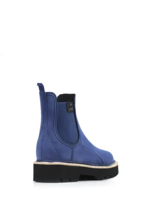 Galocha Misty Azul com Acabamento Nobuckado