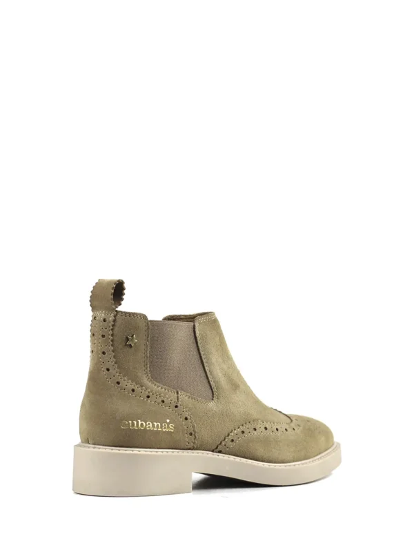 Bota em Camurça Beige e Sola Beige