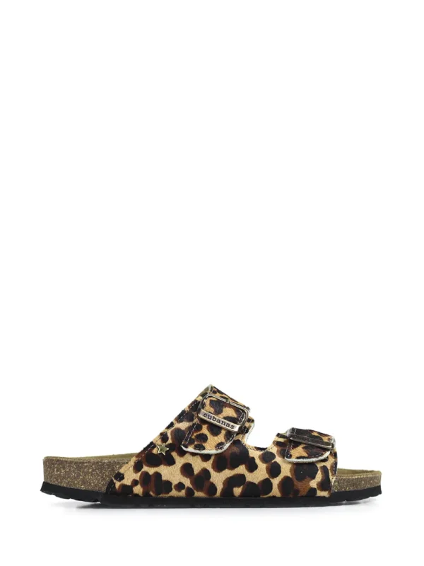 Amalia-Sandália em Animal Print Leopardo