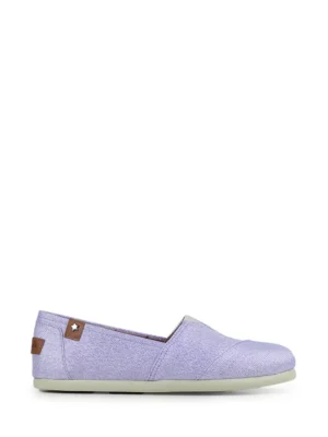 Alpergata em Tecido Roxo com Glitter