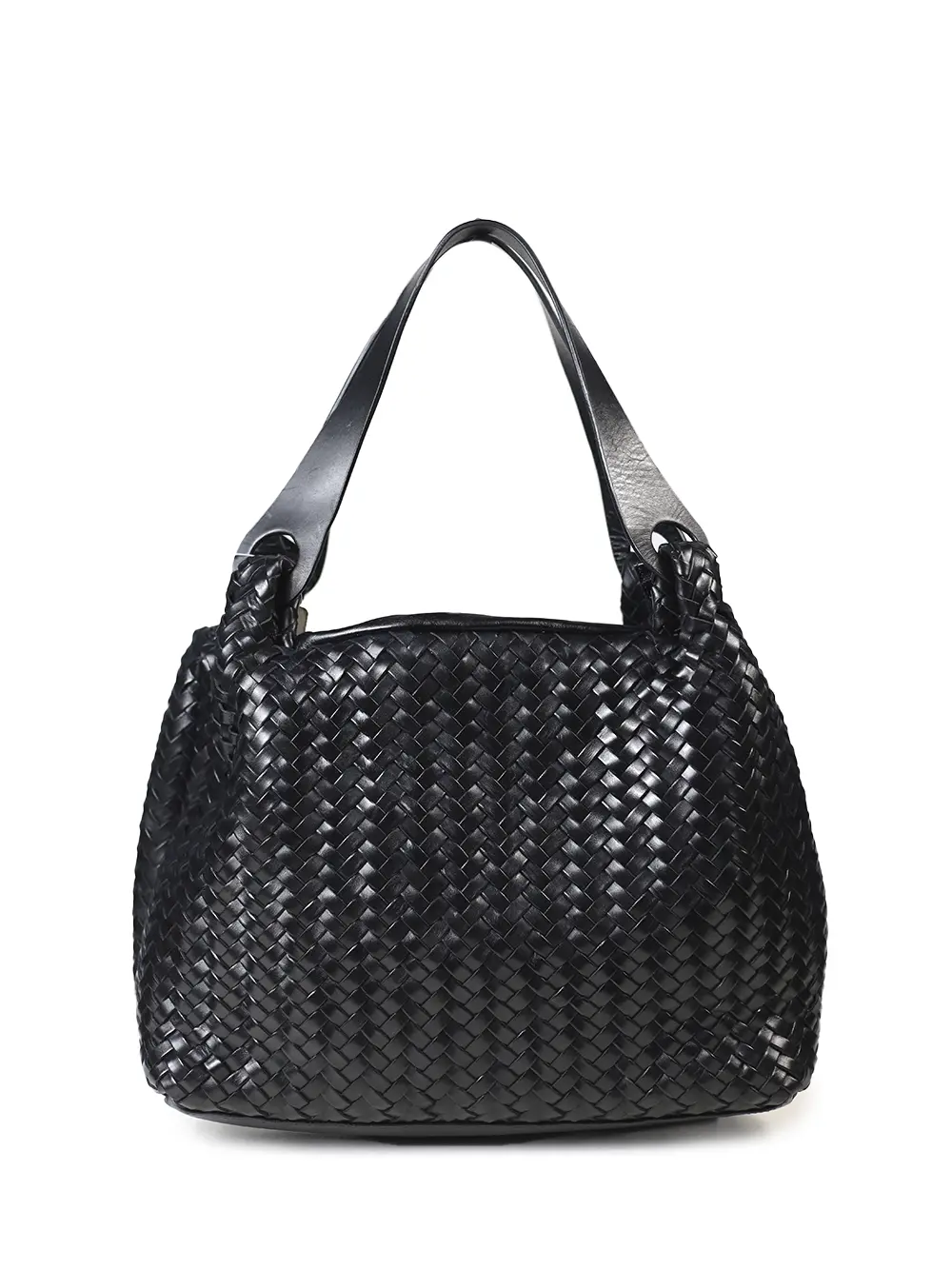 Black braided leather bag Cubanas Shoes