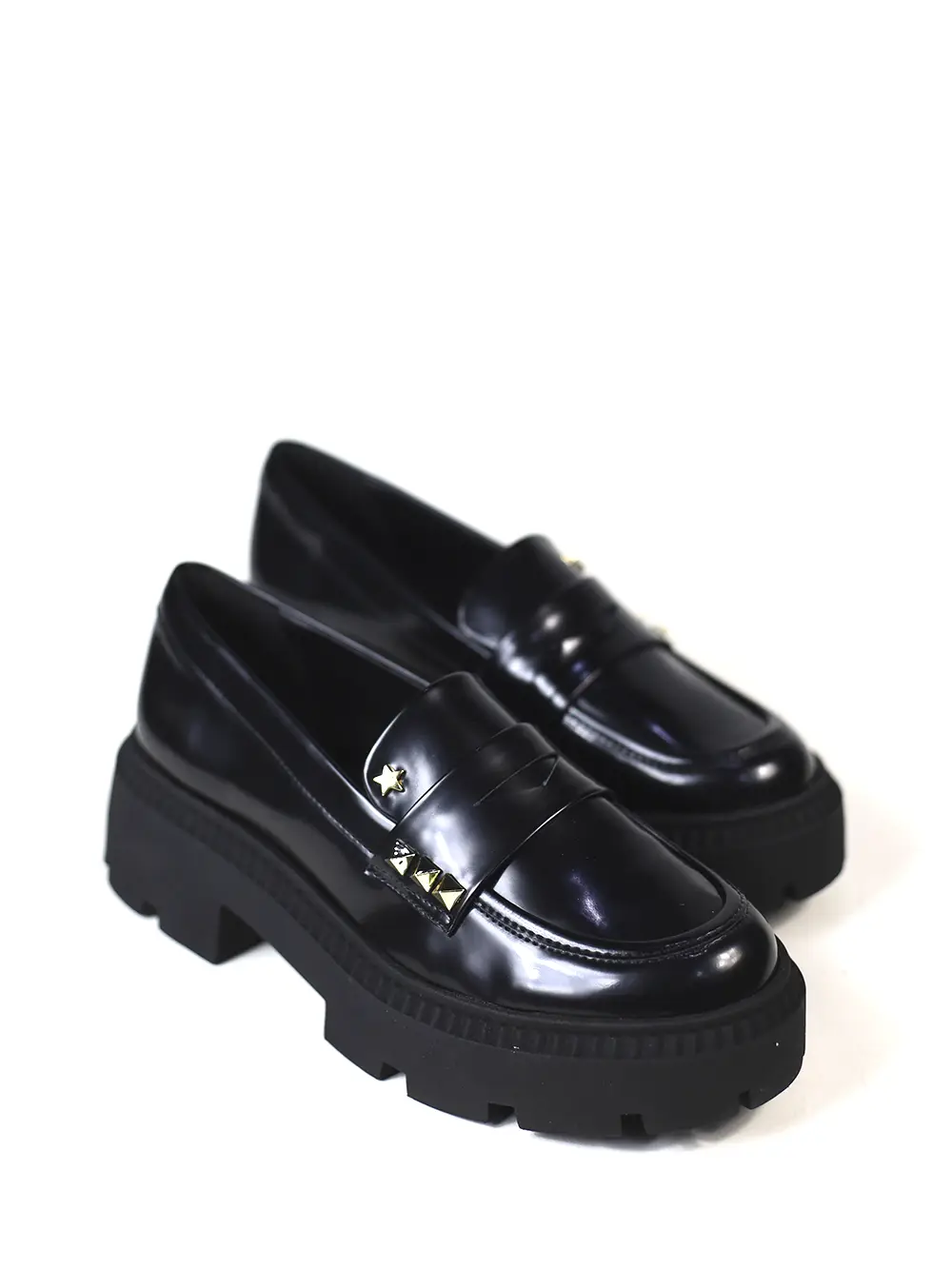 Loafer Preto em Pele e Spikes - Image 4