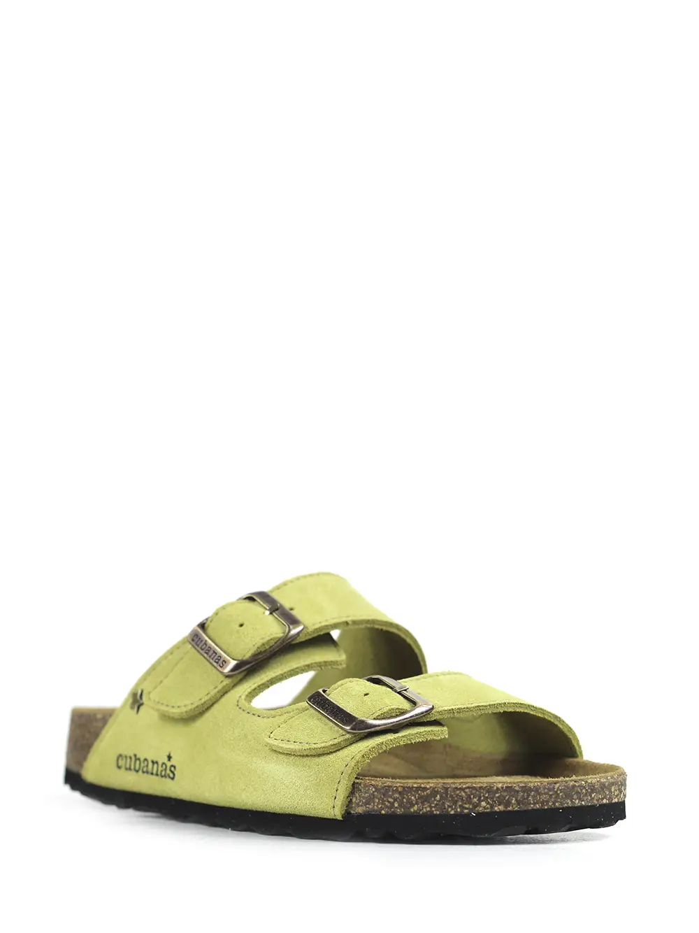 Amalia-Sandália em Camurça Amarela com Duas Tiras - Image 2