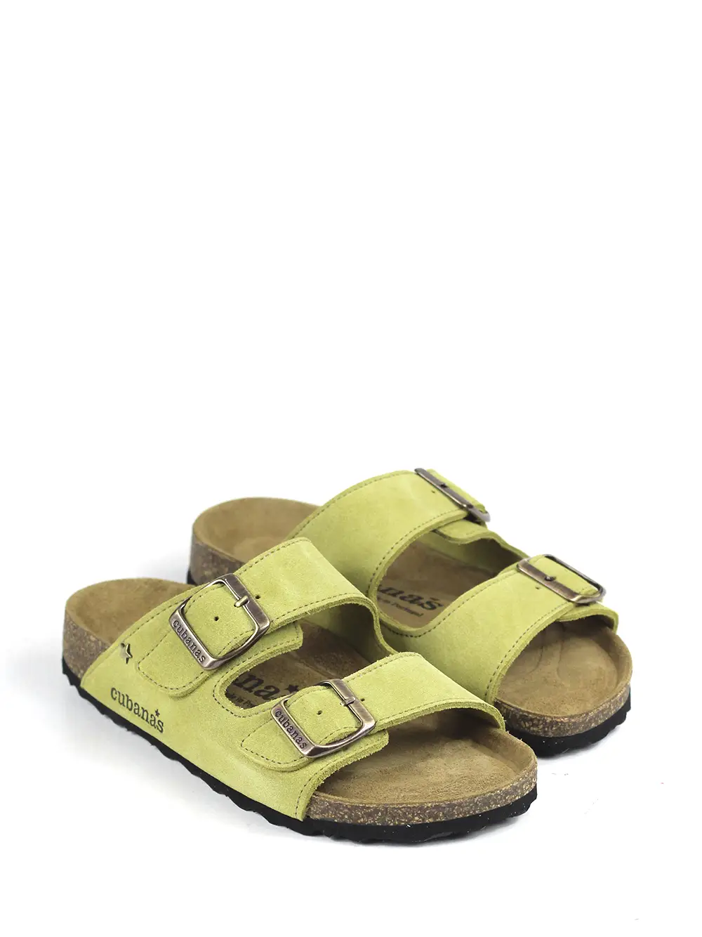 Amalia-Sandália em Camurça Amarela com Duas Tiras - Image 4