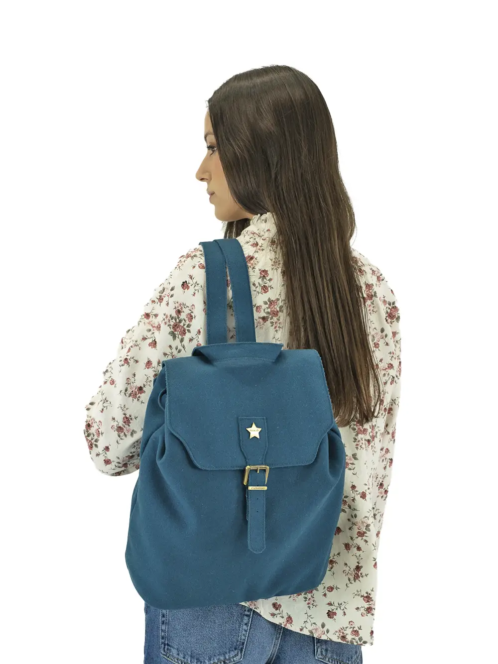 Blue Burel Backpack - Image 2